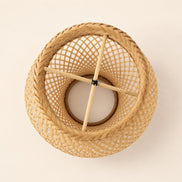 Brazilian Indigenous Art | Handwoven Natural Fiber Ceiling light