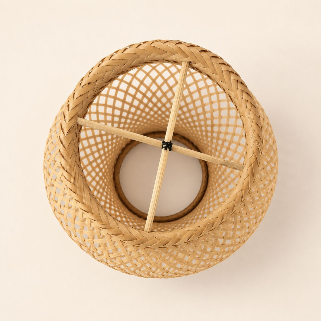 Brazilian Indigenous Art | Handwoven Natural Fiber Ceiling light