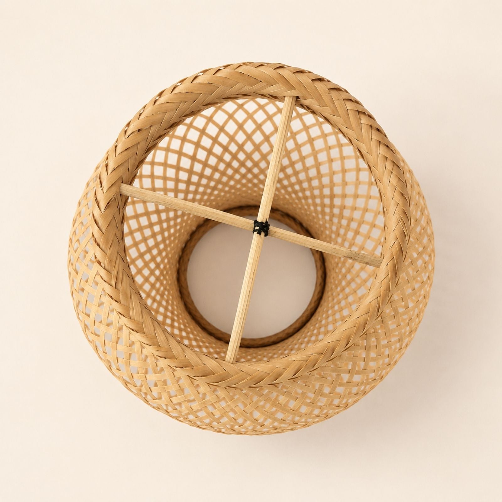 Brazilian Indigenous Art | Handwoven Natural Fiber Ceiling light