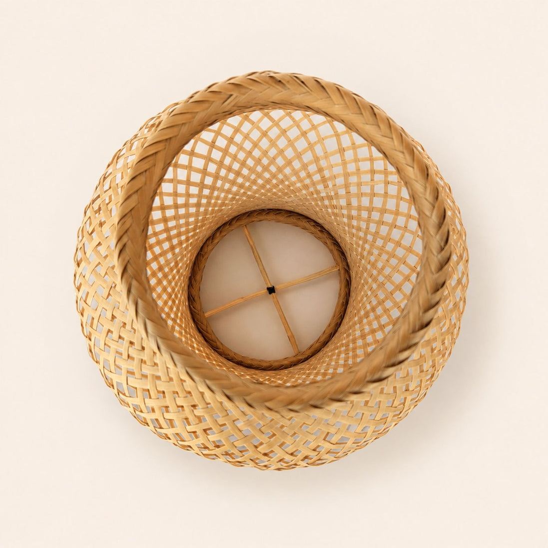 Brazilian Indigenous Art | Handwoven Natural Fiber Ceiling light