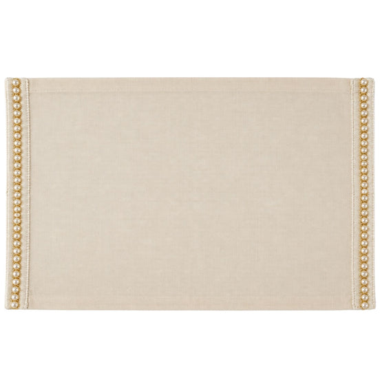 Charlo's Set of 4 Rectangular Placemats Delicate Pearls 18" x 12"