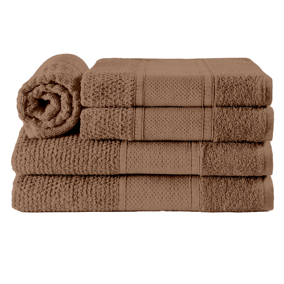 5-Piece Cotton Towel Set Noblesse – Bath, Hand & Bath Mat Soft Absorbent Premium Design