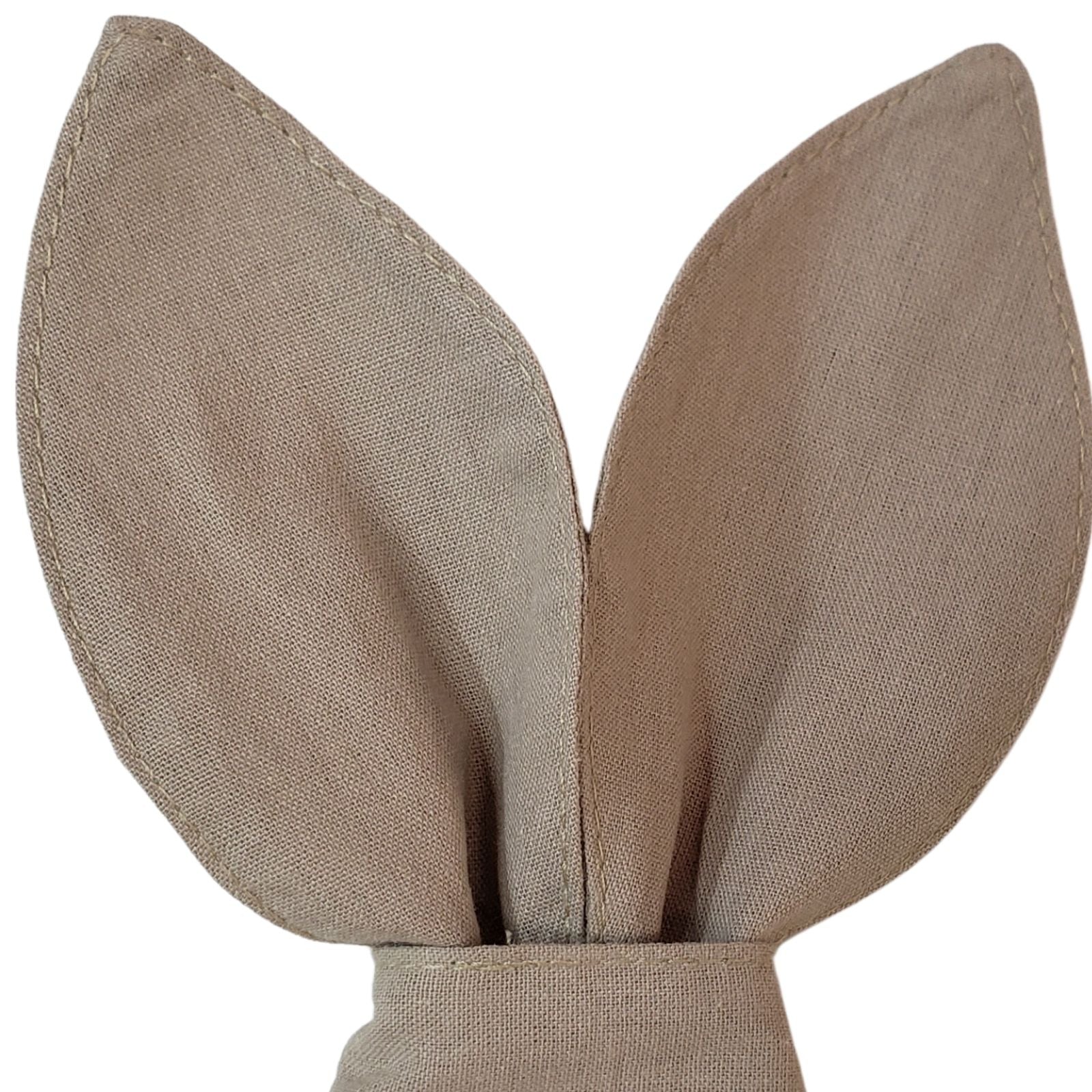 Maison Charlo | Anéis de Guardanapo Orelhas de Coelhinho Fendi, Conjunto de 4 para Páscoa | Decoração para Mesa de Jantar