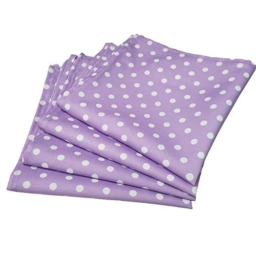 Guardanapos de Pano Charlo Conjunto de 4 Bolinhas Lilás 40x40cm - Lilás