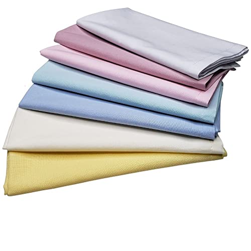 Charlo's Set of 4 Yellow 100% Cotton Solid Cloth Napkins 15