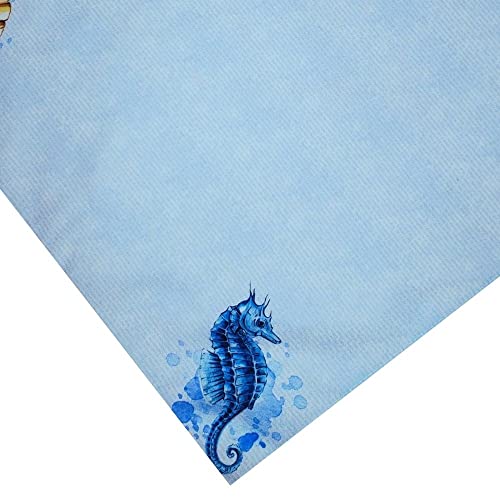 Charlo's Cloth Napkins Set of 4 Blue Seas 16