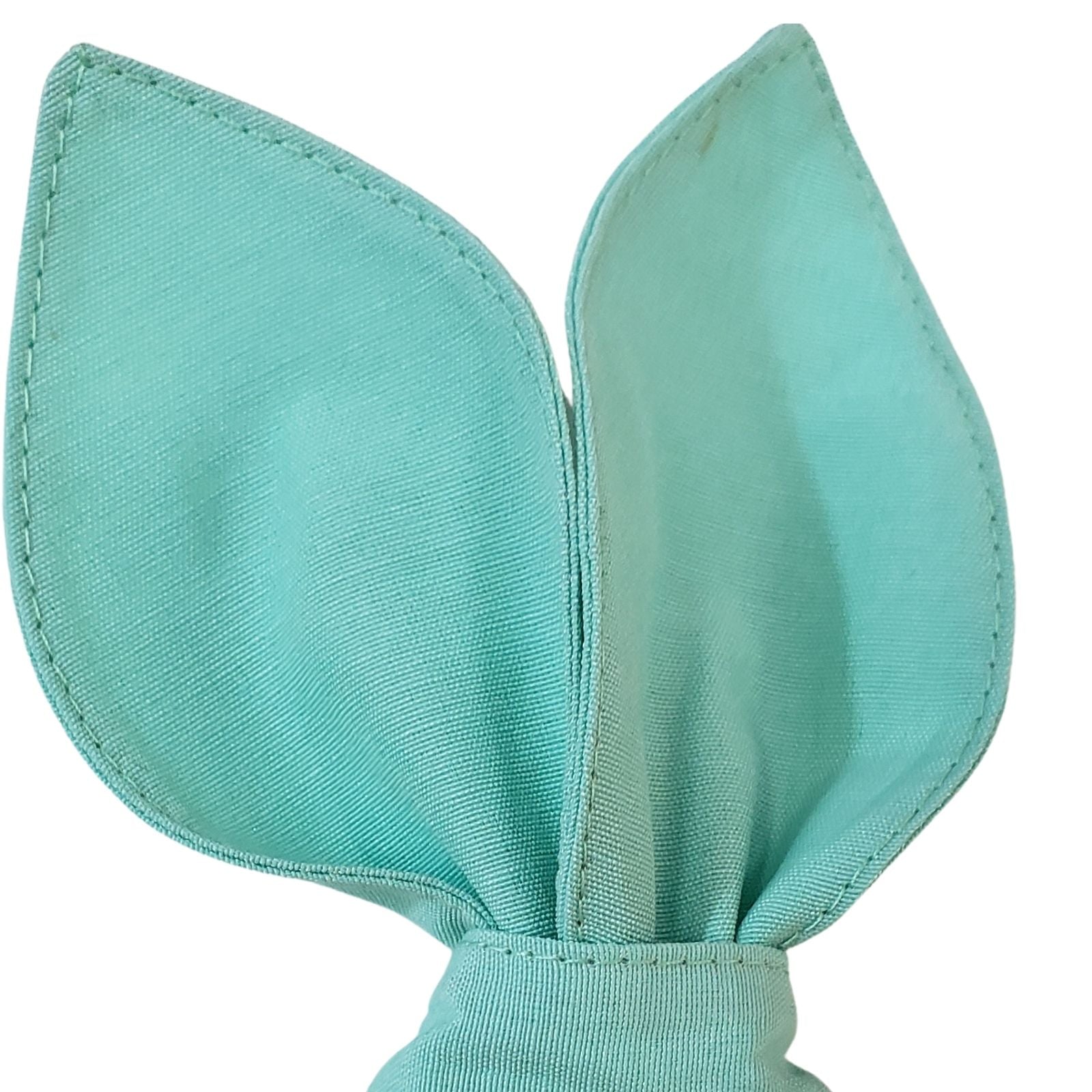 Maison Charlo | Anéis de Guardanapo Orelhas de Coelhinho Maldivas Verde Conjunto de 4 | Decoração de Mesa de Jantar de Páscoa