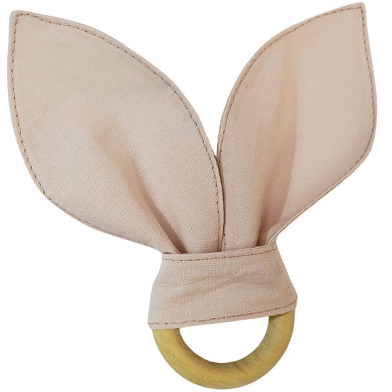 Maison Charlo | Anéis de Guardanapo Orelhas de Coelho Nude Bege Conjunto de 4 | Decoração de Mesa de Jantar