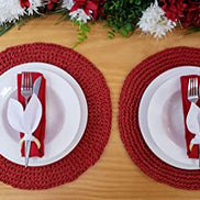 Maison Charlo | Set of 4 White Bunny Ears Napkin Rings | Easter Decorations for Table