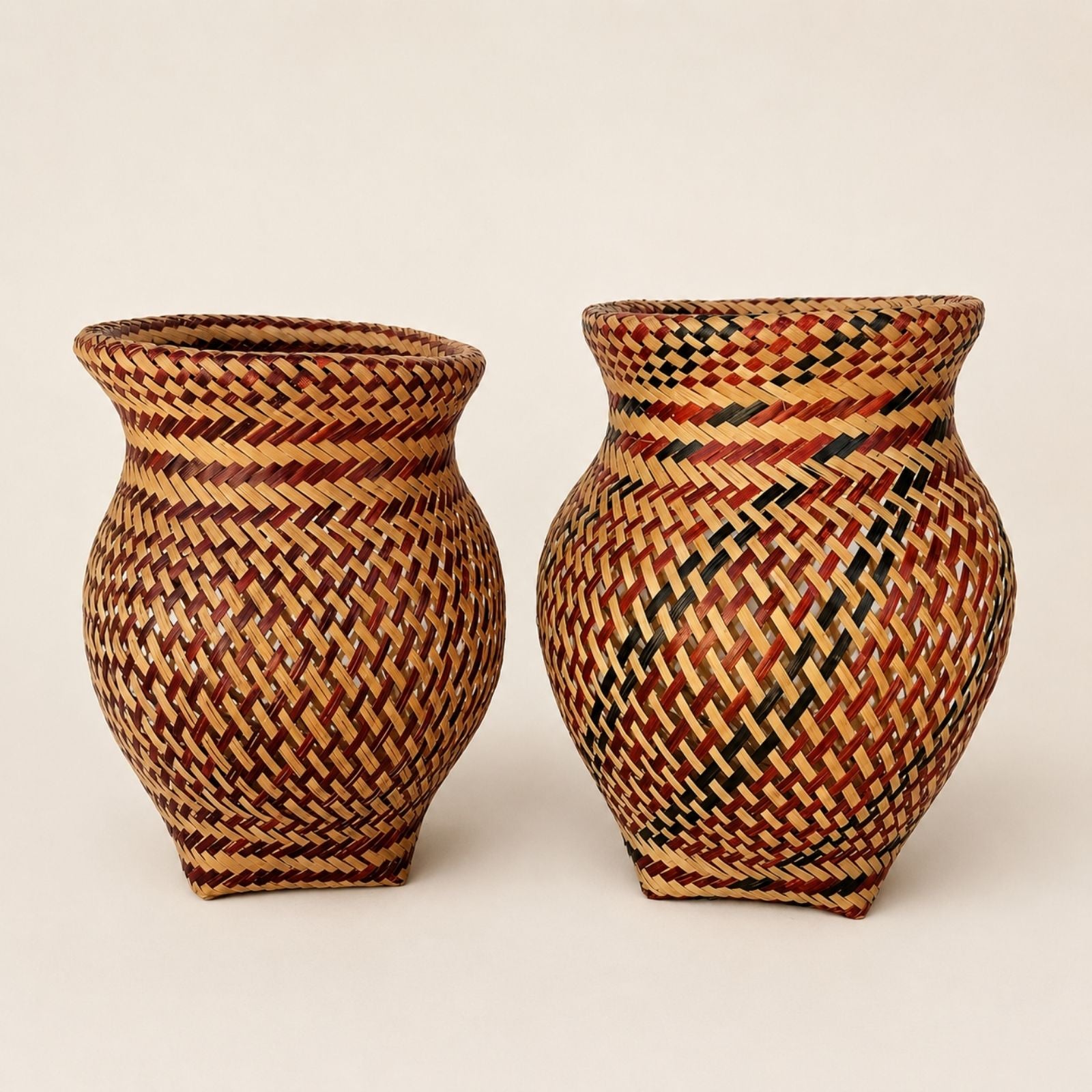 Brazilian Indigenous Art | Urutu Baniwa Jar – Terracotta 6.30 x 6.30 x 9.06 in