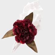 Maison Charlô | Conjunto de 4 Anéis de Guardanapo de Cravo Marsala Vermelho para eventos, casamento, festa, aniversário