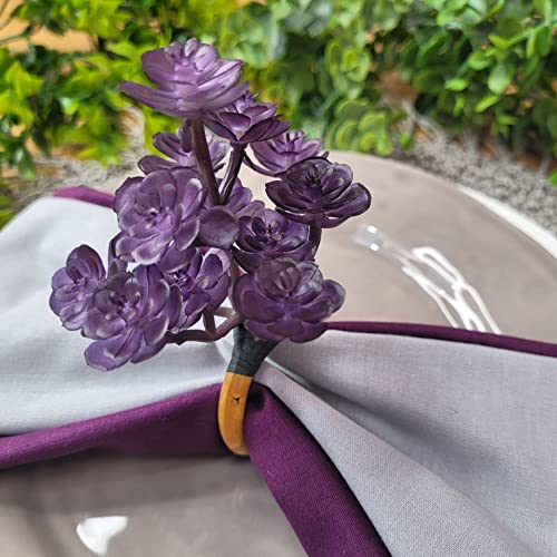 Charlo - Conjunto de 4 Guardanapos de Pano Sólidos 100% Algodão Cinza Claro 38x38cm Laváveis Reutilizáveis