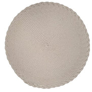 Conjunto com 4 Lugares Americanos Redondos Noar Bege para Interiores/Exteriores 38 cm Diâmetro
