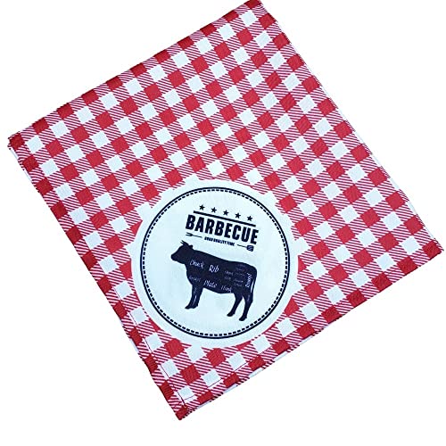 Charlo's Cloth Napkins Set of 4 Red Barbecue II 16