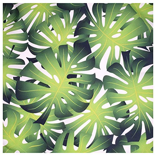 Charlo's Cloth Napkins Set of 4 Green Palm Leaf Monstera Tropical 16" by 16" - Green