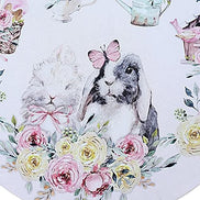 Set of 4 Happy Easter Garden Rose Covers for Round Placemats 14