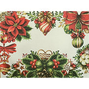 Set of 4 Placemats Christmas Love Cloth Waterproof 17