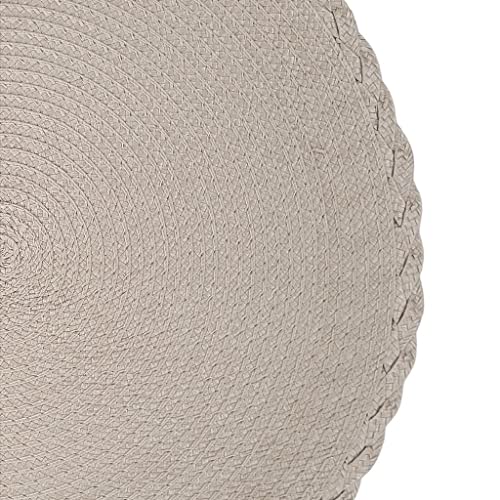 Conjunto com 4 Lugares Americanos Redondos Noar Bege para Interiores/Exteriores 38 cm Diâmetro