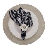 Conjunto com 4 Lugares Americanos Redondos Noar Bege para Interiores/Exteriores 38 cm Diâmetro