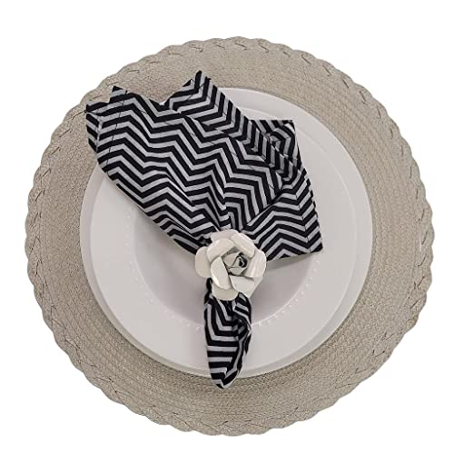 Conjunto com 4 Lugares Americanos Redondos Noar Bege para Interiores/Exteriores 38 cm Diâmetro