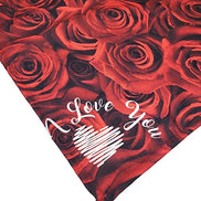 Charlo's Cloth Napkins Set of 4 I Love You Rosebuds 16