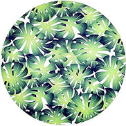 Conjunto de 4 capas de lugar-americano redondas com tema Folha de Monstera (14 polegadas de diâmetro)