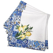 Charlo's Cloth Napkins Set of 4 Sicilian Lemon Tile by Charlo 16