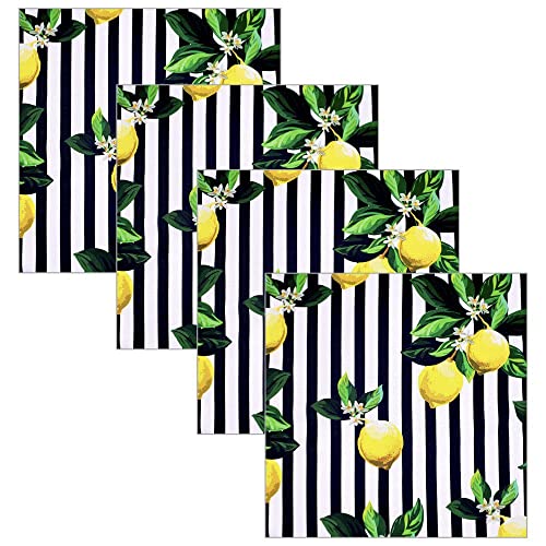 Charlo's Cloth Napkins Set of 4 Charlo's Sicilian Lemon 16