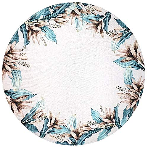 Charlo's Set of 4 Round Placemats Covers 14 Dia inch Pure Beauty