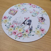 Set of 4 Happy Easter Garden Rose Covers for Round Placemats 14