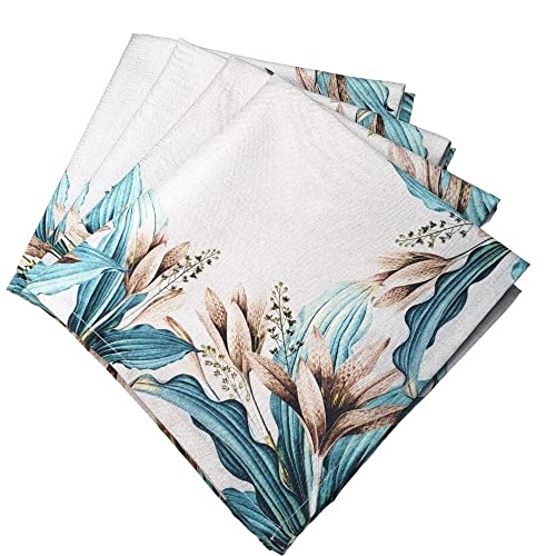 Charlo's Cloth Napkins Set of 4 Pure Beauty 16" by 16" - Beige