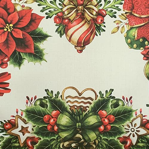 Set of 4 Placemats Christmas Love Cloth Waterproof 17