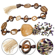 BIOJoias Amazônia Jatobá Sapo Boca Mesa Decorativa Colar Arte de Parede Decorativa Feito à Mão para Sala de Estar, Quarto, Entrada