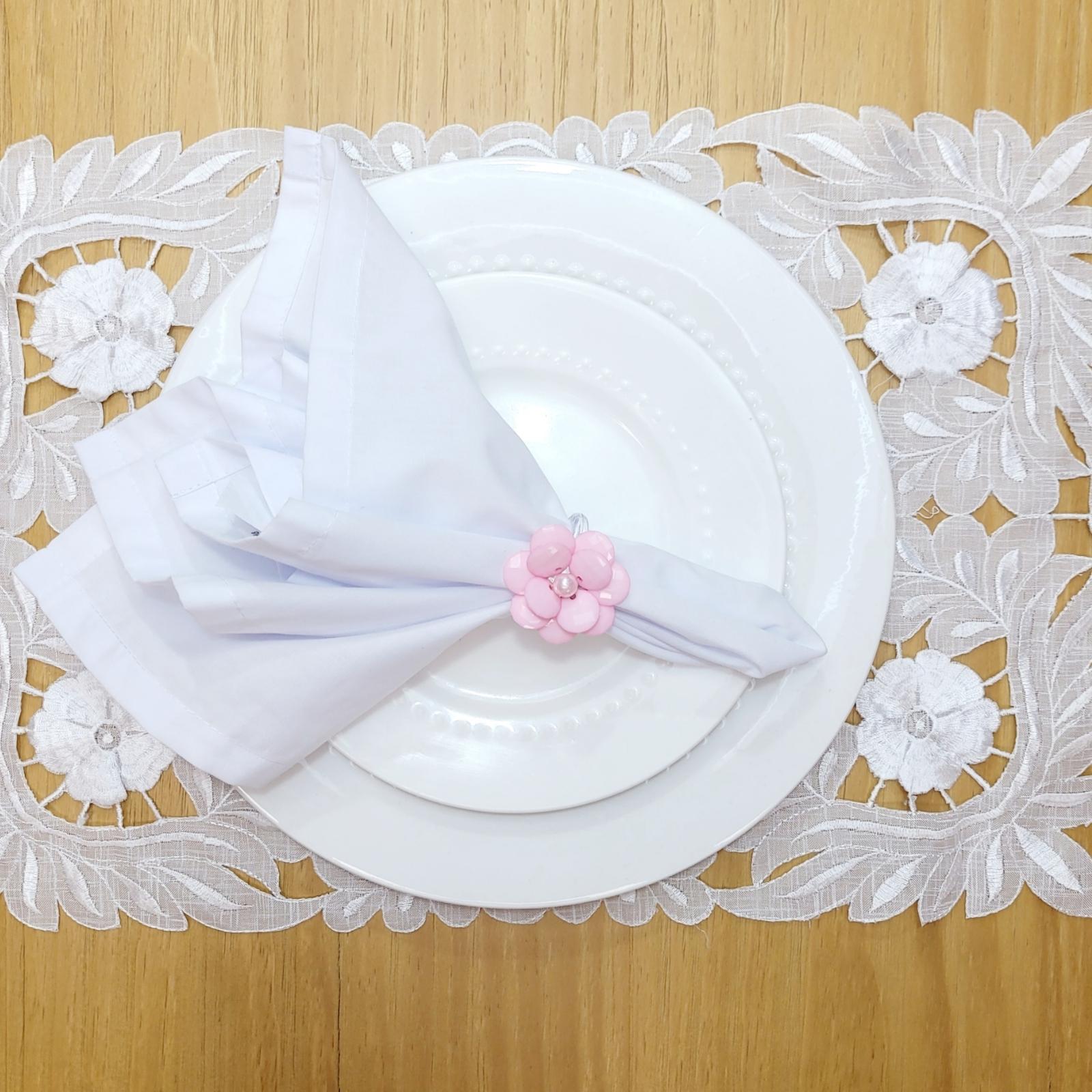 Maison Charlô | Conjunto de 4 Anéis de Guardanapo Delicados com Flores | Casamento, Ação de Graças, Natal, Ano Novo, Casamento, Banquete, Aniversário