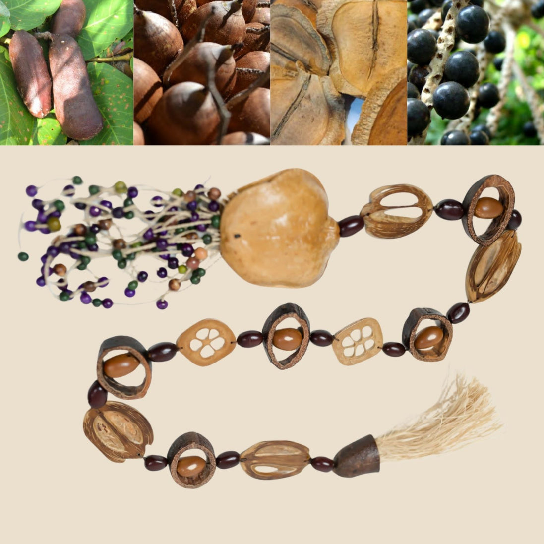 BIOJoias Amazônia Jatobá Sapo Boca Mesa Decorativa Colar Arte de Parede Decorativa Feito à Mão para Sala de Estar, Quarto, Entrada