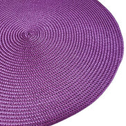 Set of 4 Tabletop Collection Indoor/Outdoor Purple Round Placemat 15