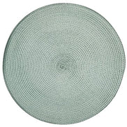 Set of 4 Tabletop Collection Indoor/Outdoor Green Water Round Placemat 15