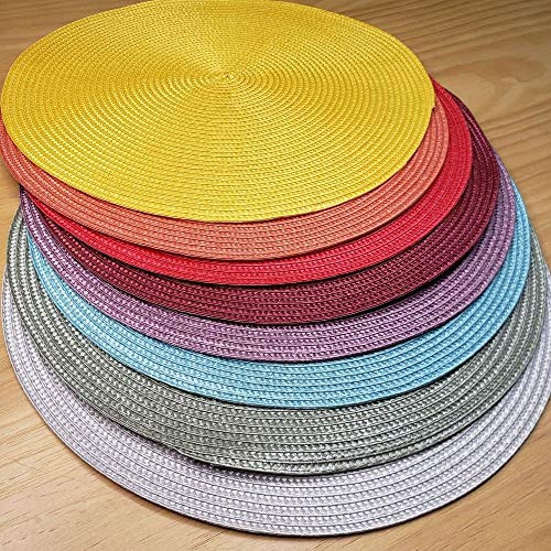 Set of 4 Tabletop Collection Indoor/Outdoor Vine Round Placemat 15