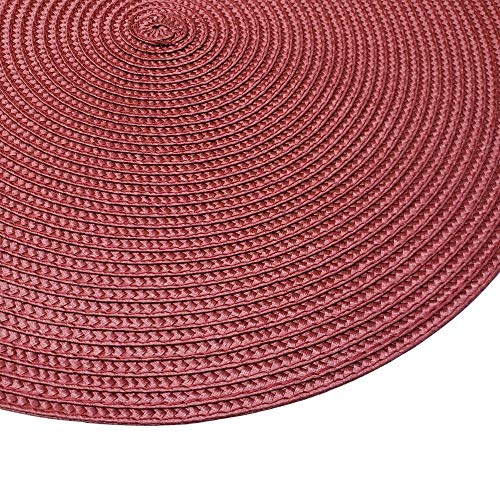 Set of 4 Tabletop Collection Indoor/Outdoor Vine Round Placemat 15" Dia