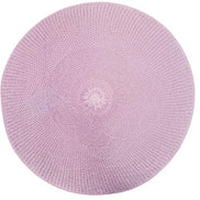 Charlo's Set of 4 Rose Tyft Crochet Sustainable Round Placemats 16