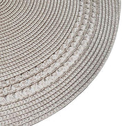 Set of 4 Tabletop Collection Indoor/Outdoor Beige DOT Round Placemat 15