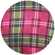 Conjunto de 4 capas de lugar-americano redondas xadrez natalino 35,5 cm diâm. | Vermelho