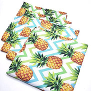Charlo's Cloth Napkins Set of 4 Pineapple Zigzag 16