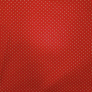 Charlo's Set of 4 Red Gold Polka Dot 100% Cotton Cloth Napkins 15