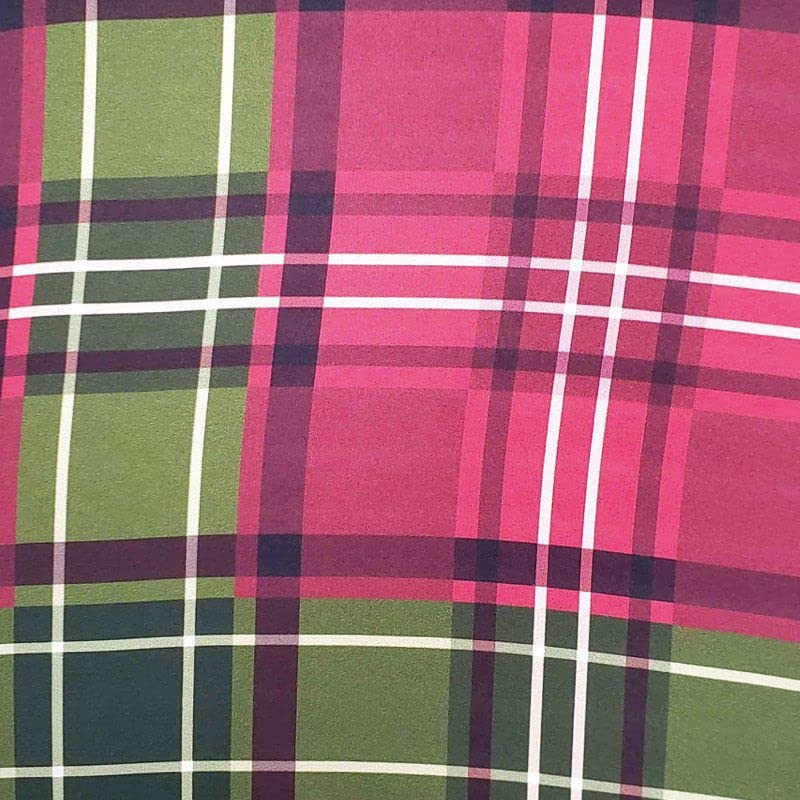 Conjunto de 4 capas de lugar-americano redondas xadrez natalino 35,5 cm diâm. | Vermelho