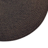 Conjunto de 4 Lugares Americanos Redondos Marrons para Mesa Coleção para Ambientes Internos/Externos 38 cm Diâmetro