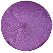 Set of 4 Tabletop Collection Indoor/Outdoor Purple Round Placemat 15