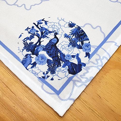 Charlo's Cloth Napkins Set of 4 Peacock 16