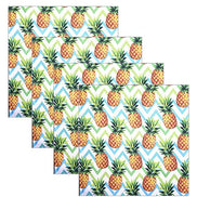 Charlo's Cloth Napkins Set of 4 Pineapple Zigzag 16