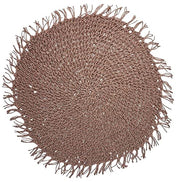 Charlo's Set of 4 Nude Folk Sustainable Rustic Chic Round Placemats 16